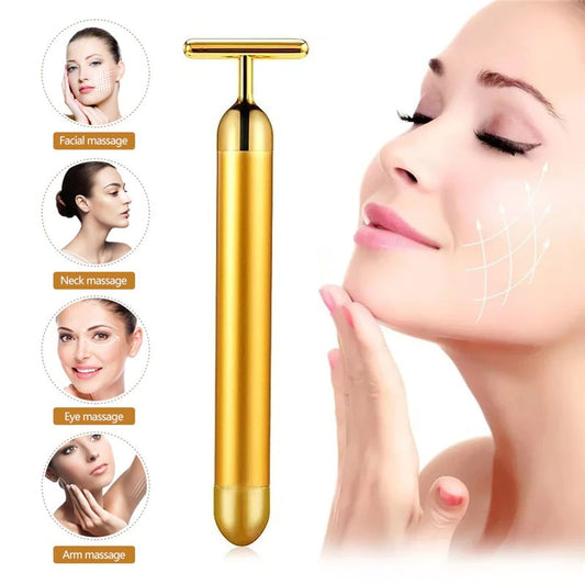 Gold Facial Roller Massager